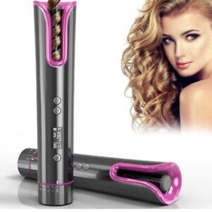 Anbber Hair Curler Cordless Auto Rotating Curling Iron Ceramic
